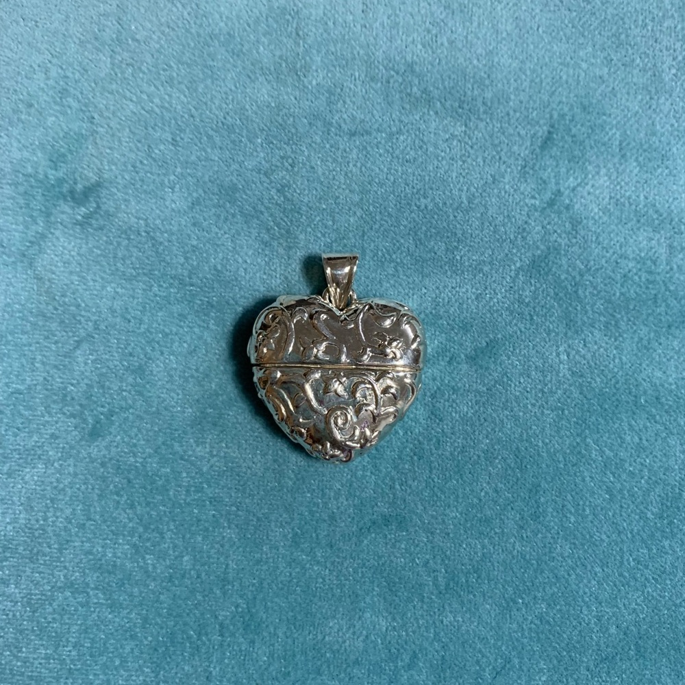 Sterling silver heart special message